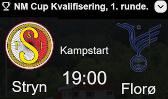 Stryn møter Florø i cupen i kveld. - Berre å gje gass!